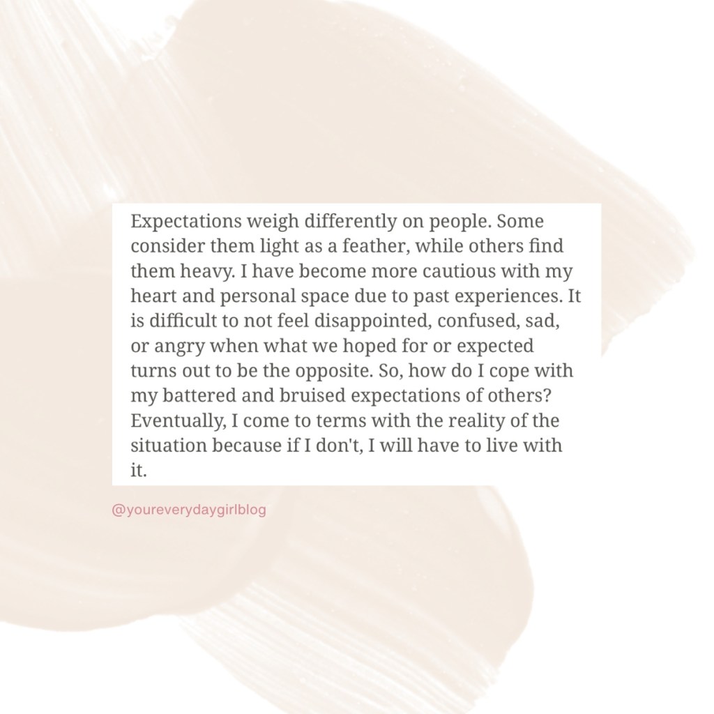 Expectations are always&nbsp;there