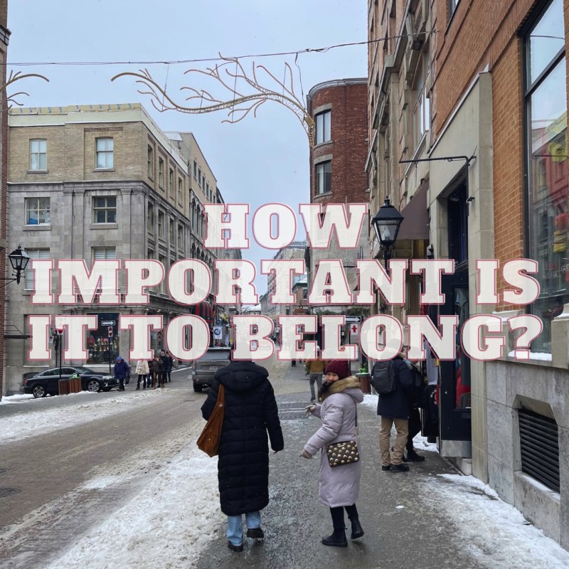 How important is it to&nbsp;belong?